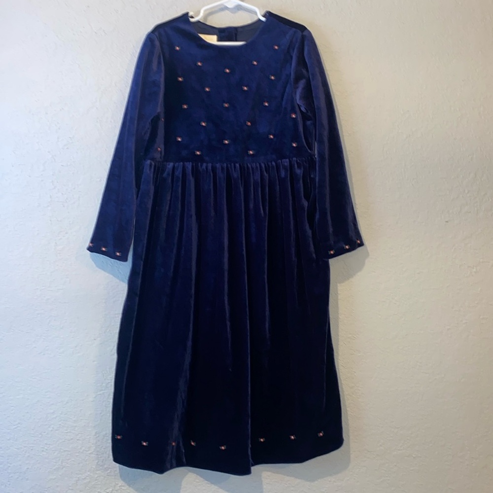 Vintage Laura Ashley little girl velvet dress size 7